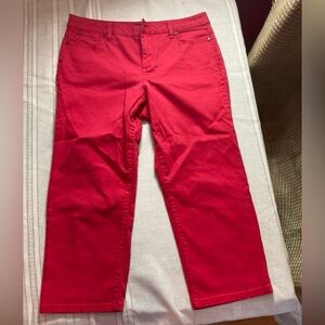 Talbots Heritage Red jeans sz 12 p